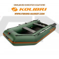 KOLIBRI - Надуваема моторна лодка с твърдо дъно KM-300 Book Deck Standard - зелен